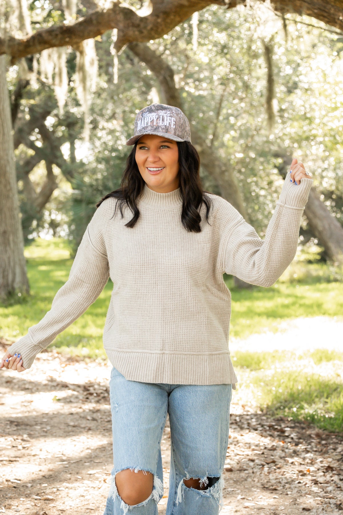 Misty Morning Knit Sweater Top