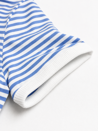 Modern Stripe Rib Tee Top