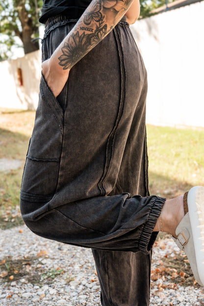 Faded Edge Cargo Joggers