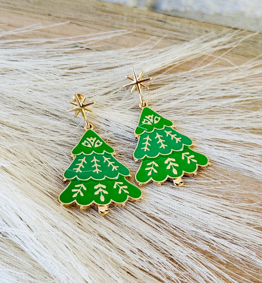 Oh Christmas Tree Stud Earrings