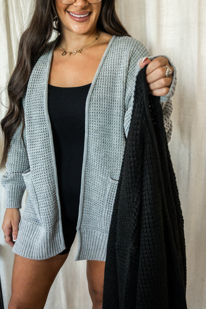 Waffle Haven Open Cardigan