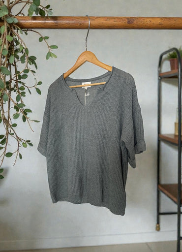 Life Of Leisure Wide Neck Knit Top