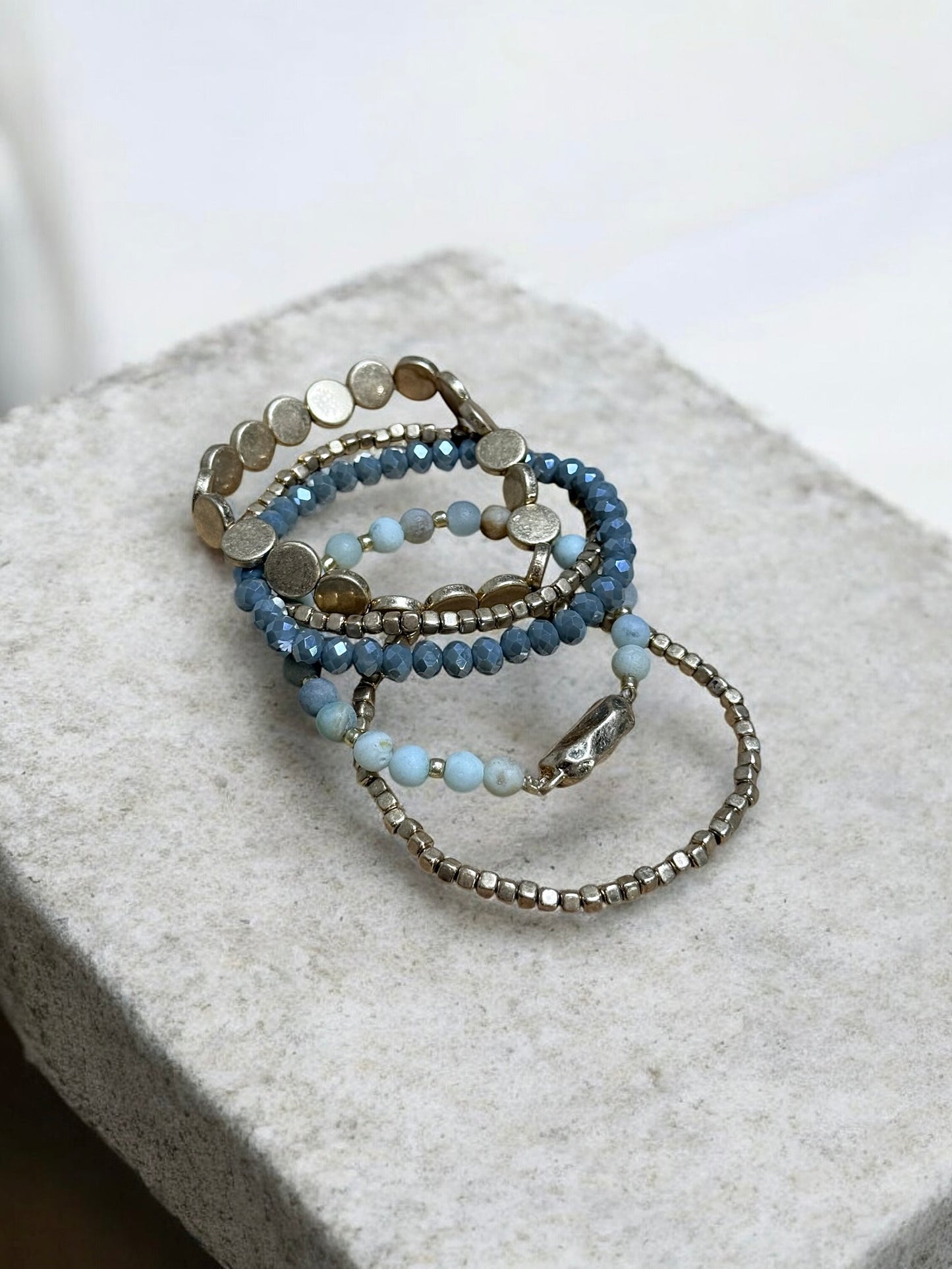Soft Earth Tones Bracelet Set