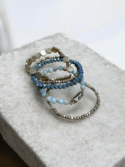 Soft Earth Tones Bracelet Set