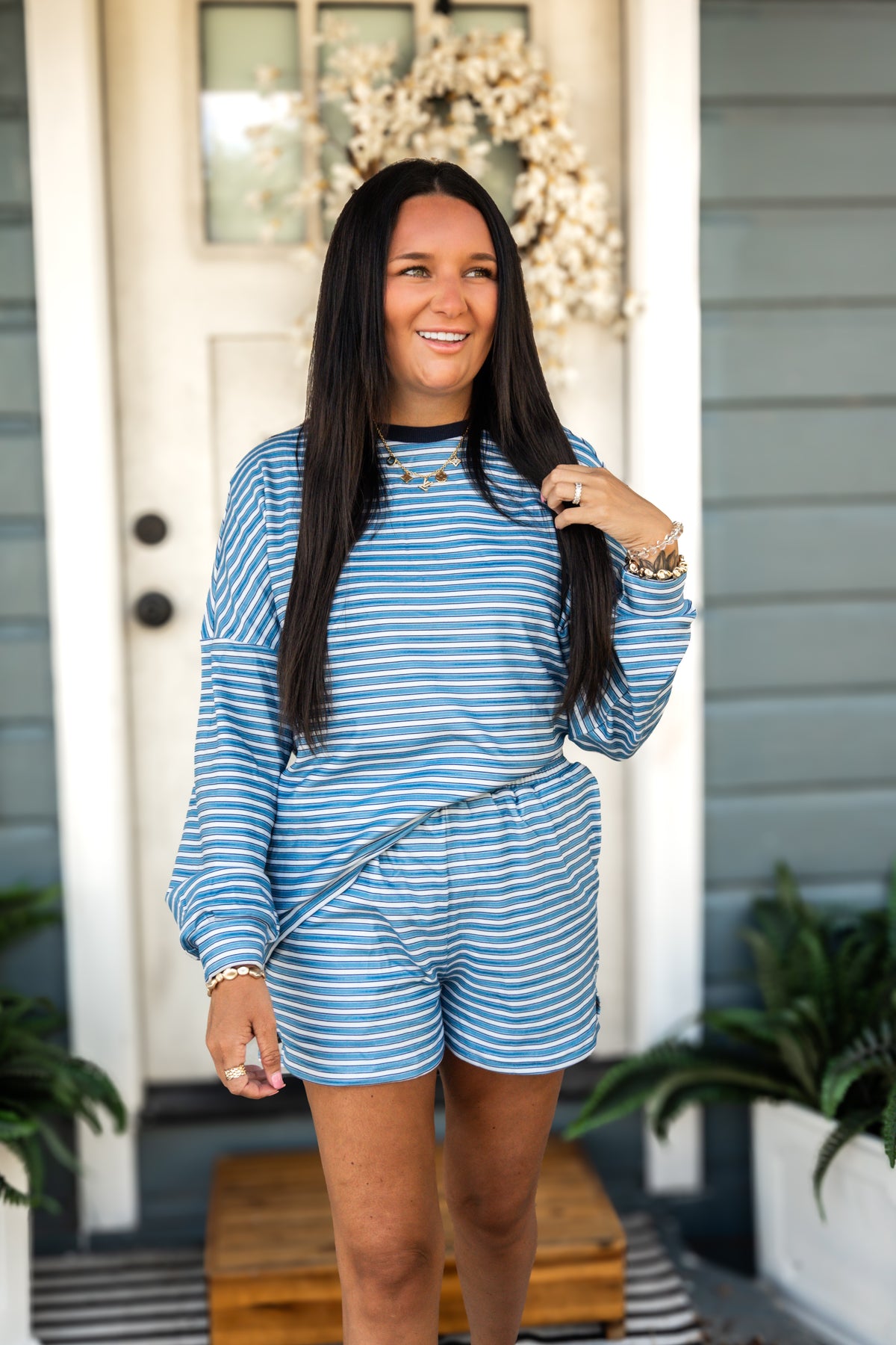Wave Stripe Oversized Set