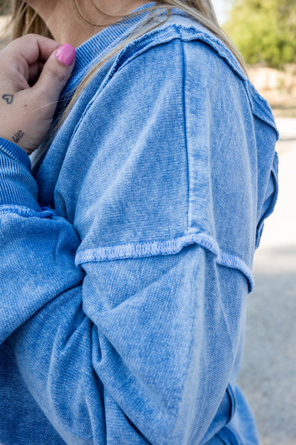 Effortless Exposed Seam Sweatshirt