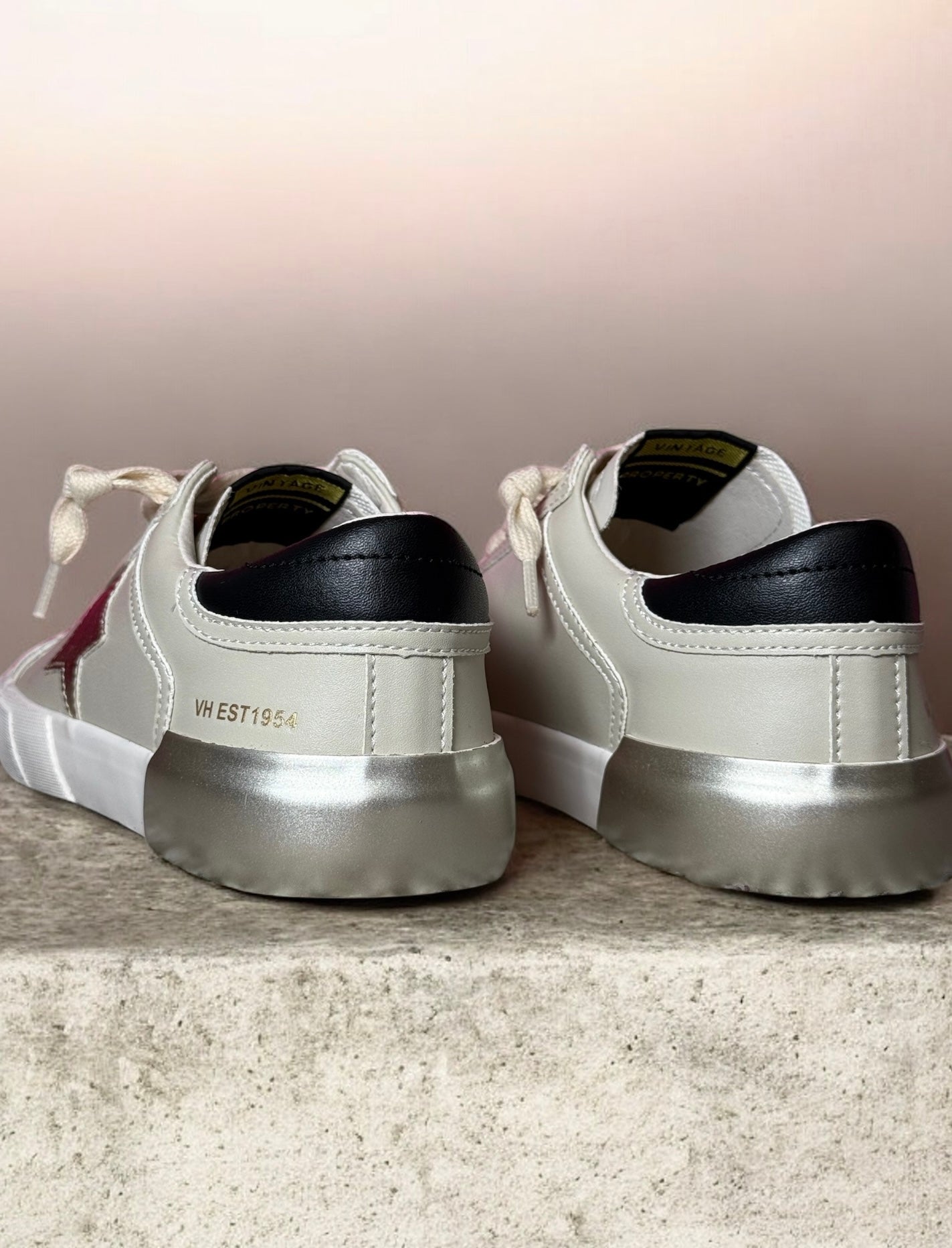 Maggie Gold Pop Low-Top Sneakers