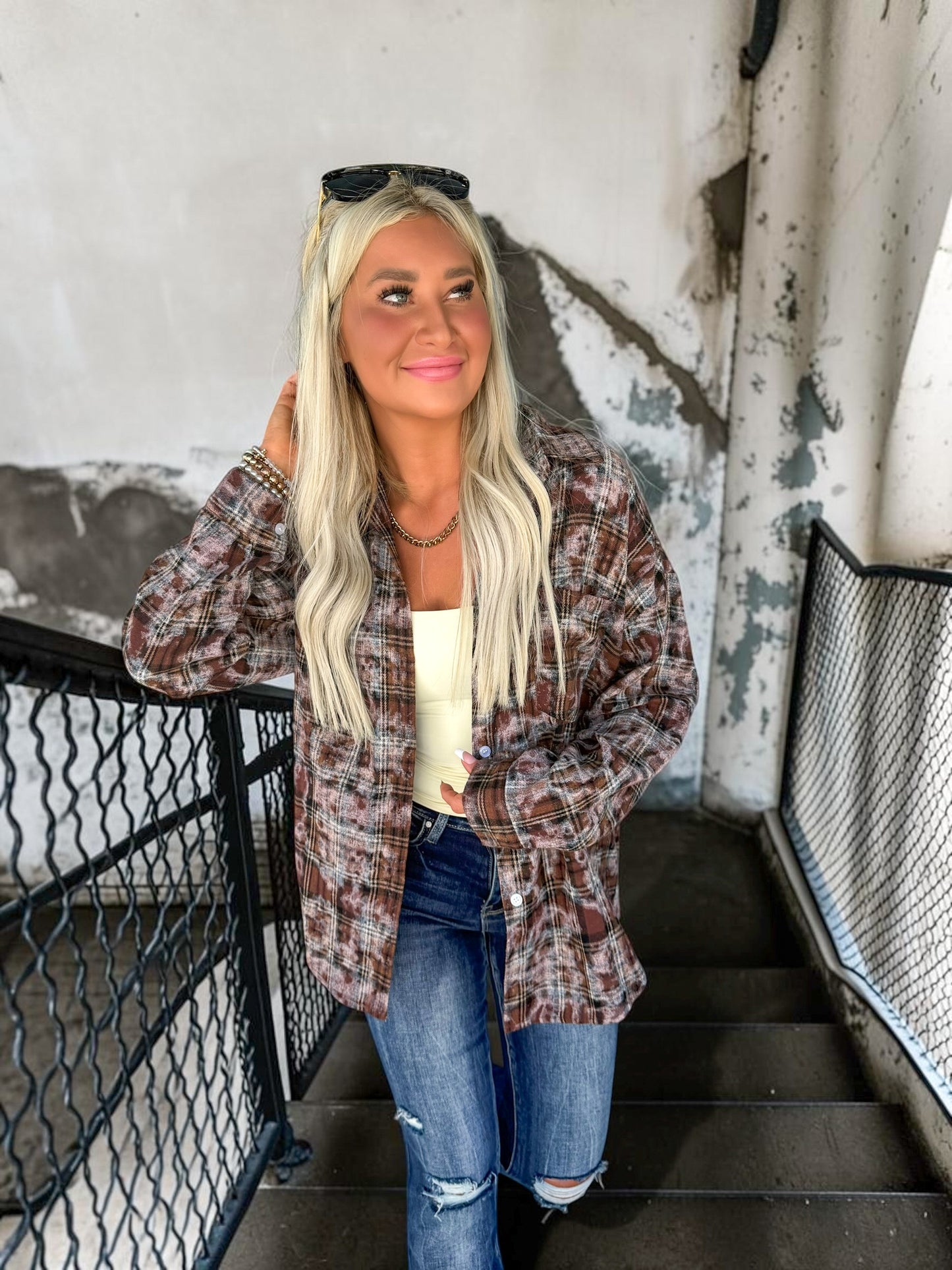 Chilly Morning Flannel Tops