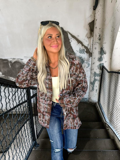 Chilly Morning Flannel Tops