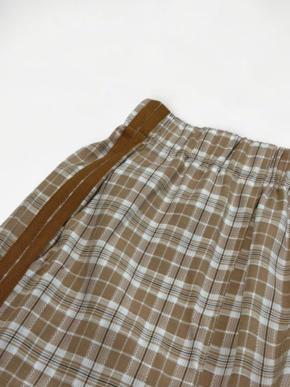 Tied Up Plaid Comfort Pants