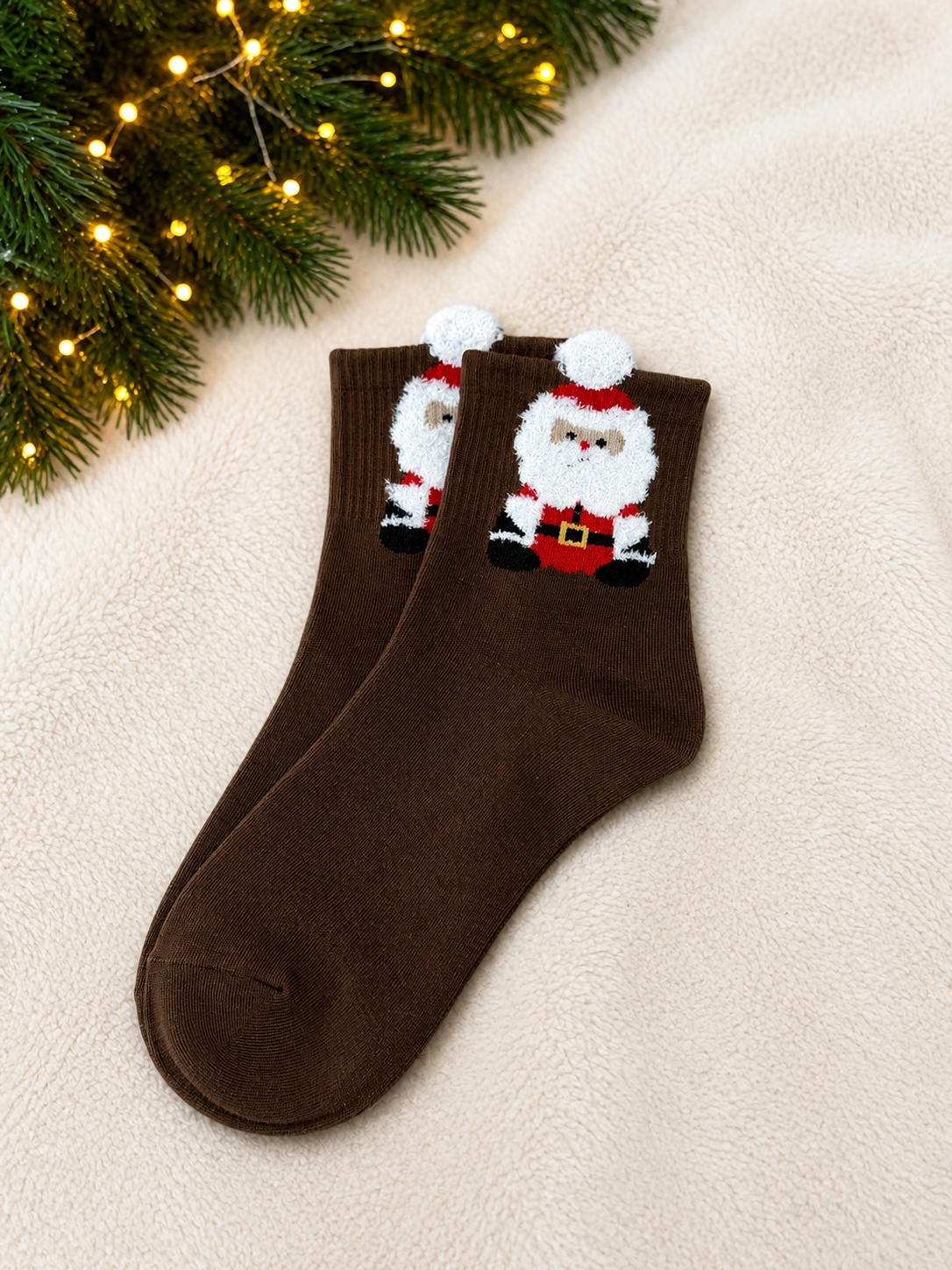 Santa Crew Socks