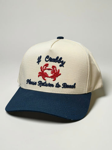 Crabby, Return To Beach Trucker Hat