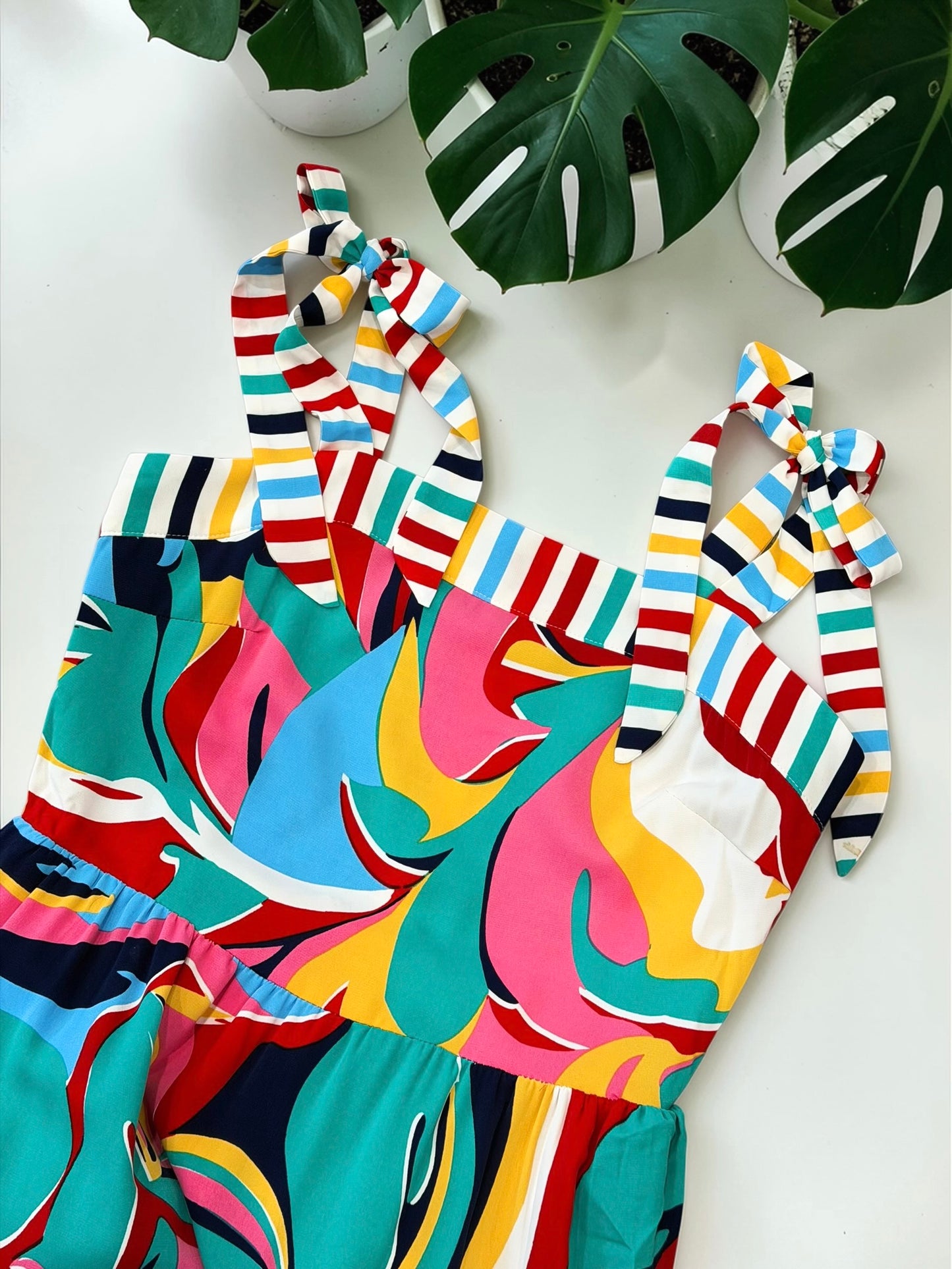 Colorwave Canvas Maxi Dress