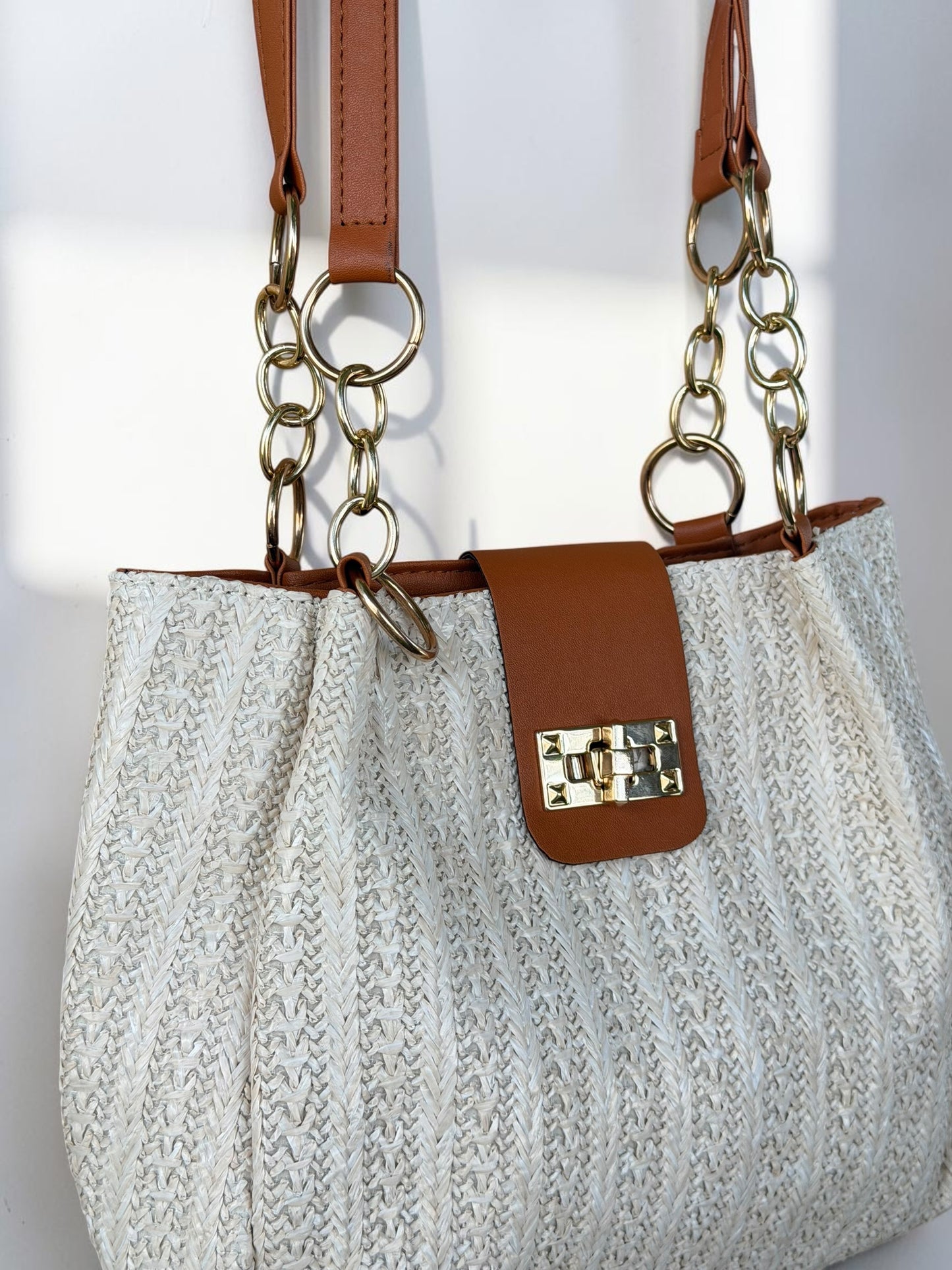 Mocha Charm Shoulder Bag