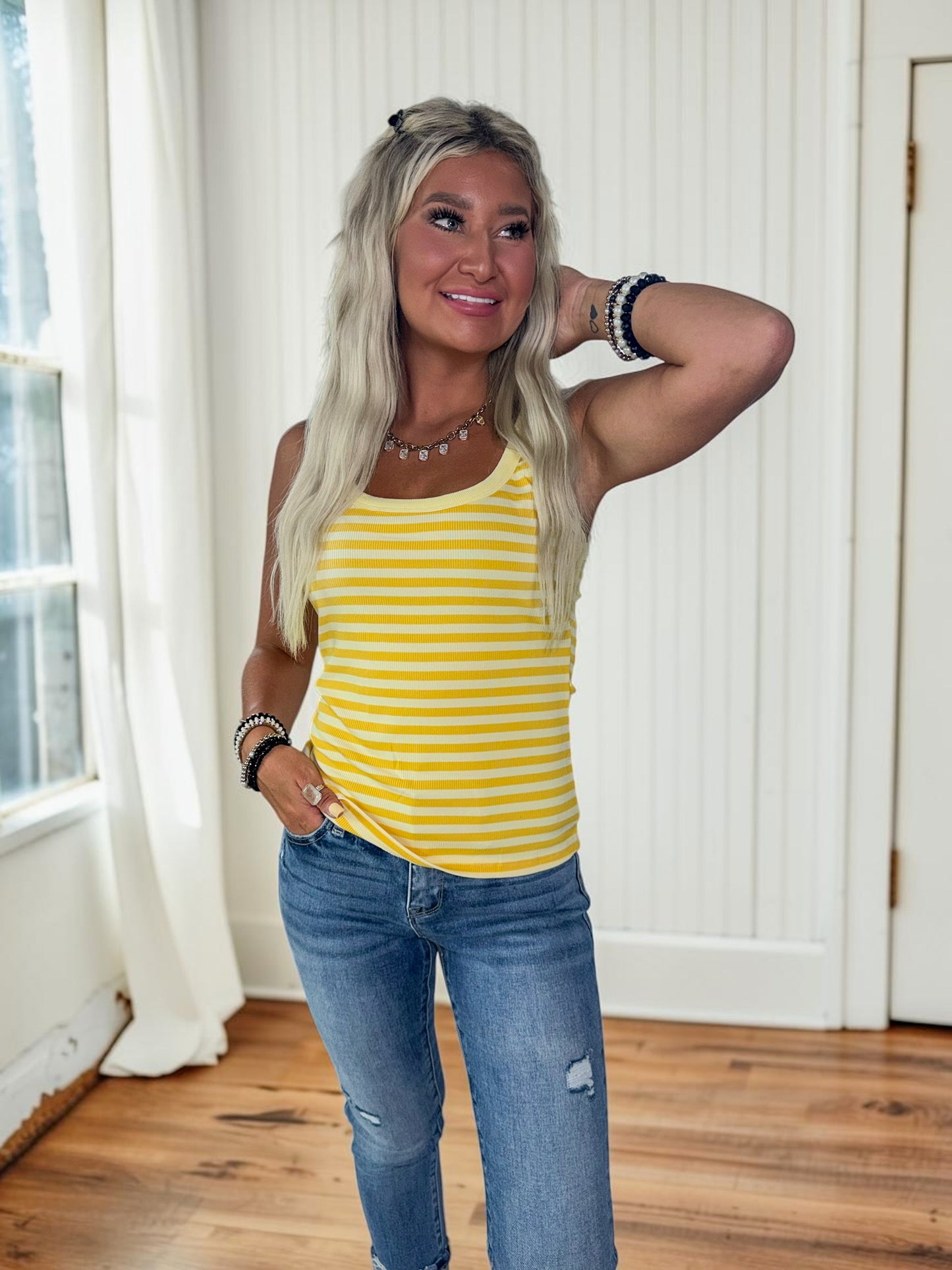 Refined Stripe Tank Top