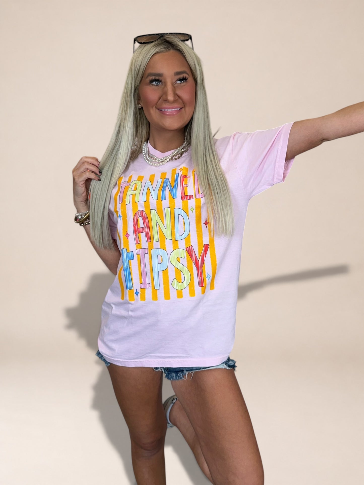 Tanned & Tipsy Graphic T-shirt