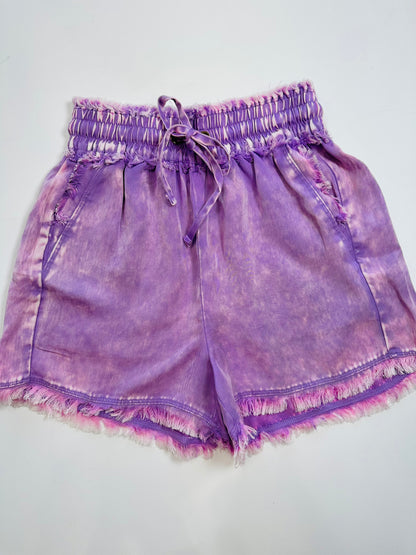 Get Right Acid Wash Shorts