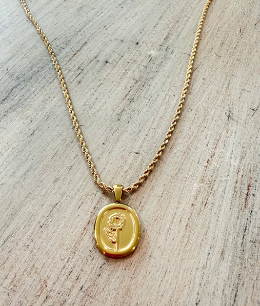 Charming Blooms Single Pendant Necklace