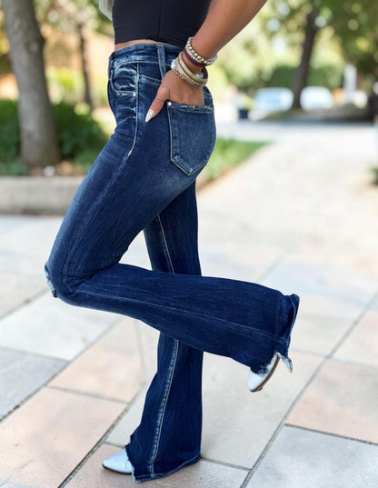Dixie Denim High Rise Flare Jeans