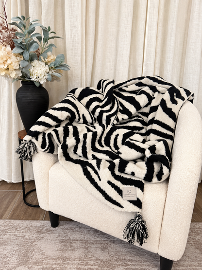 Zebra Stripes Luxury Throw Blanket