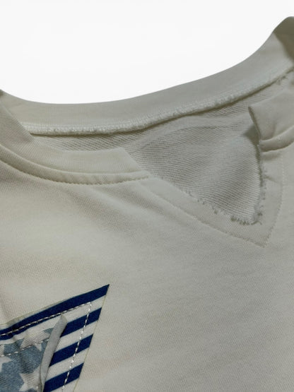 Patriot Star Notched Neck Tee Top