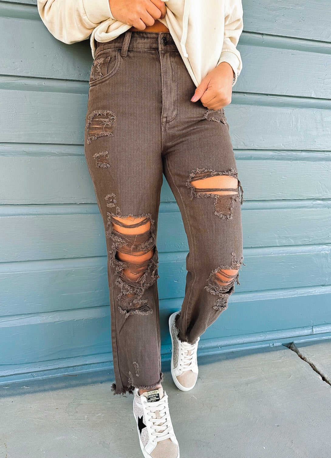 Mattox May Distressed Denim jeans