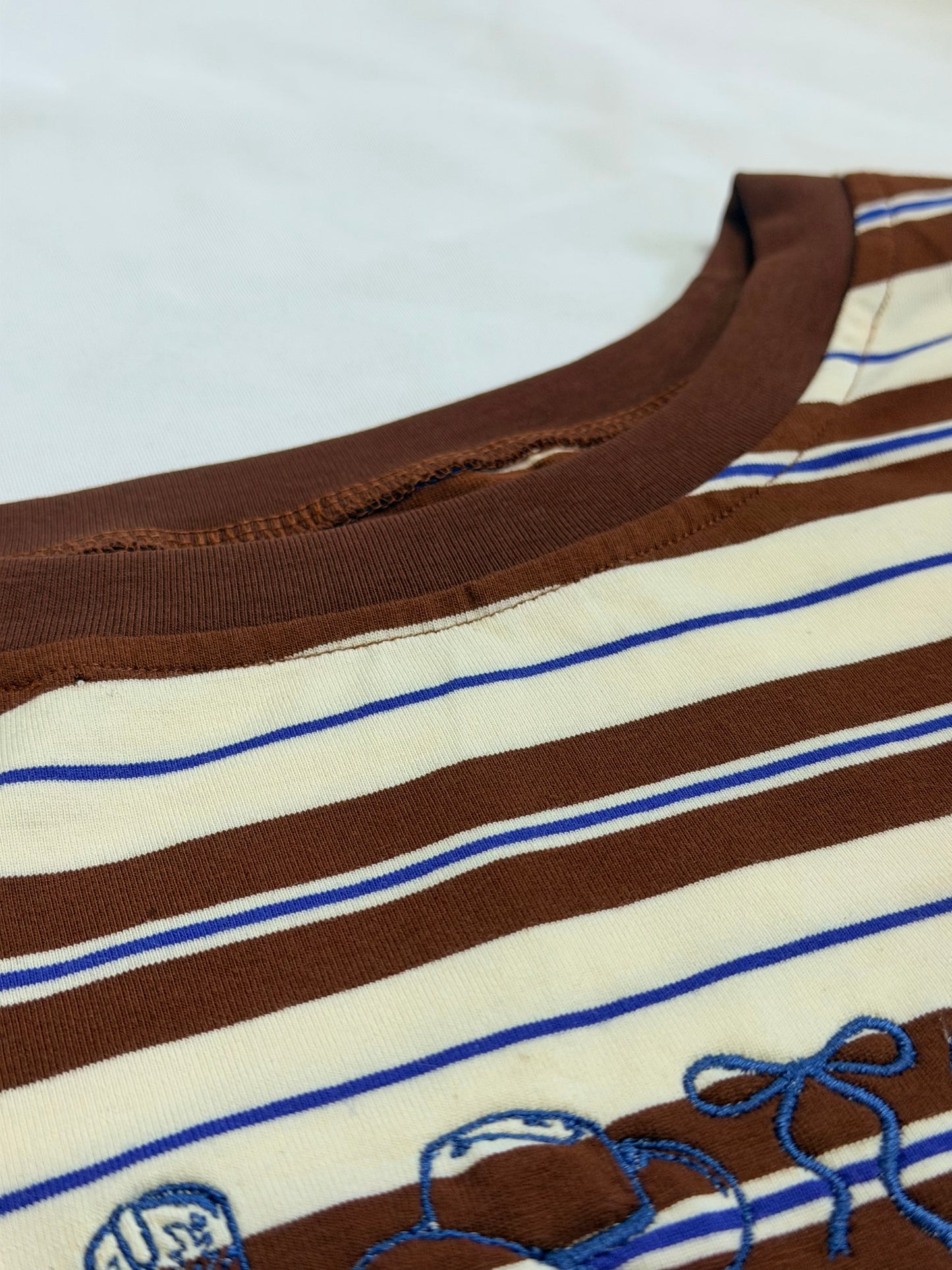 Heritage Stripe Embroidered Top