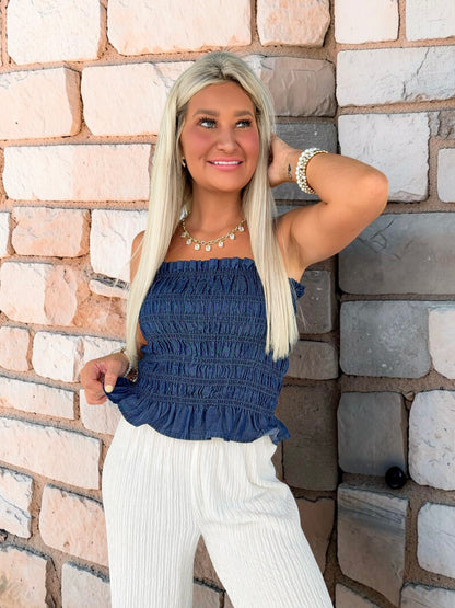Denim Fade Tank Top
