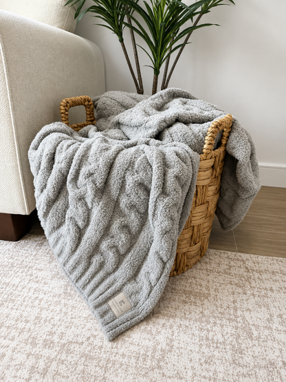 Braided Luxe Throw Blanket