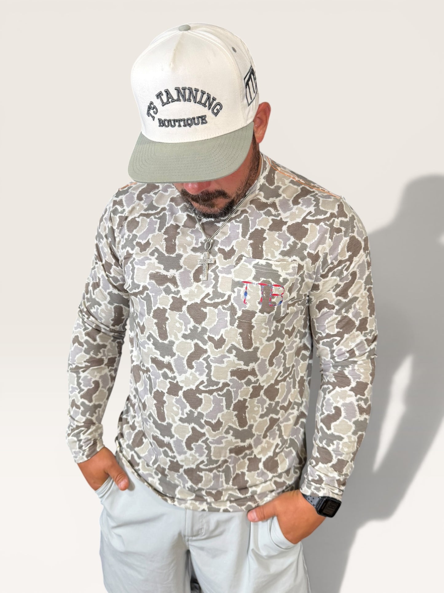Men's TTB Red White & Reel Graphic Long-Sleeve