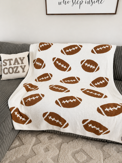 Football Game Time Throw Blanket