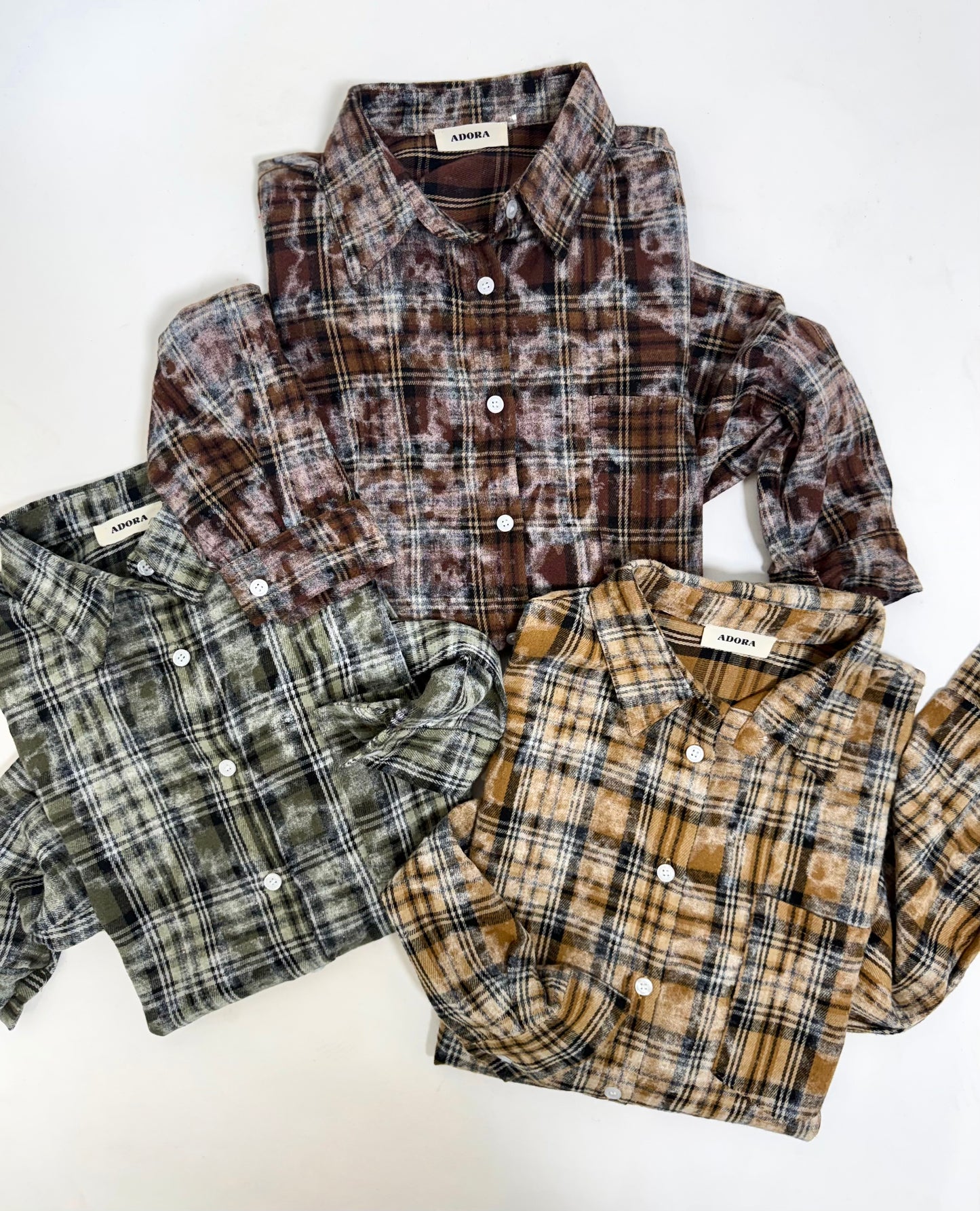 Chilly Morning Flannel Tops