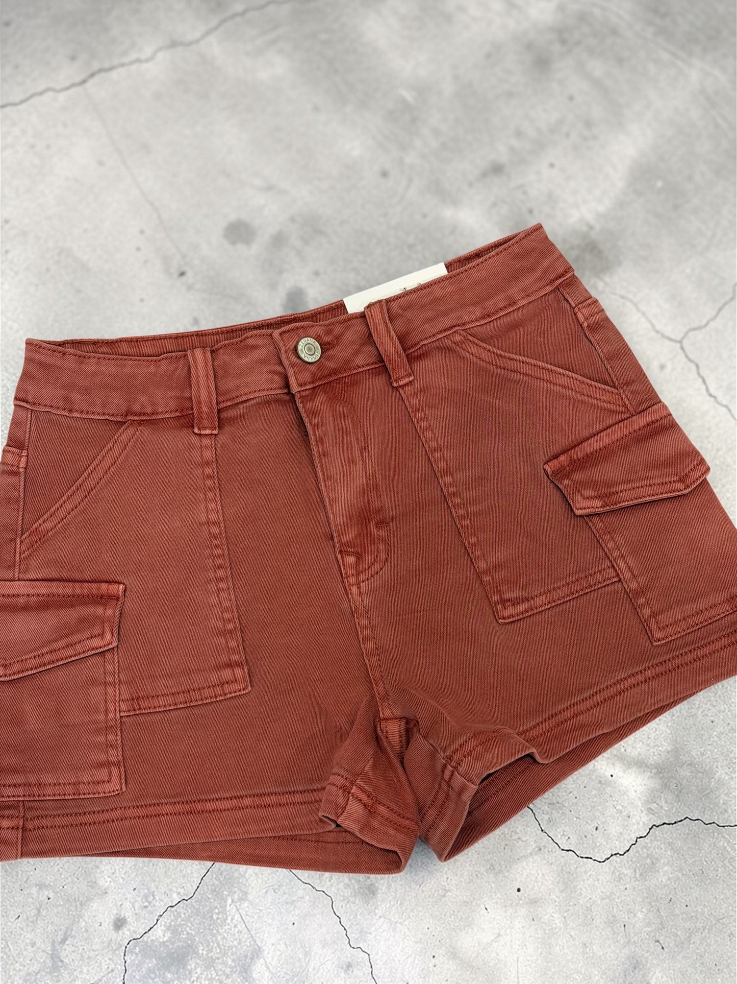 Classic Everyday Cargo Denim Shorts