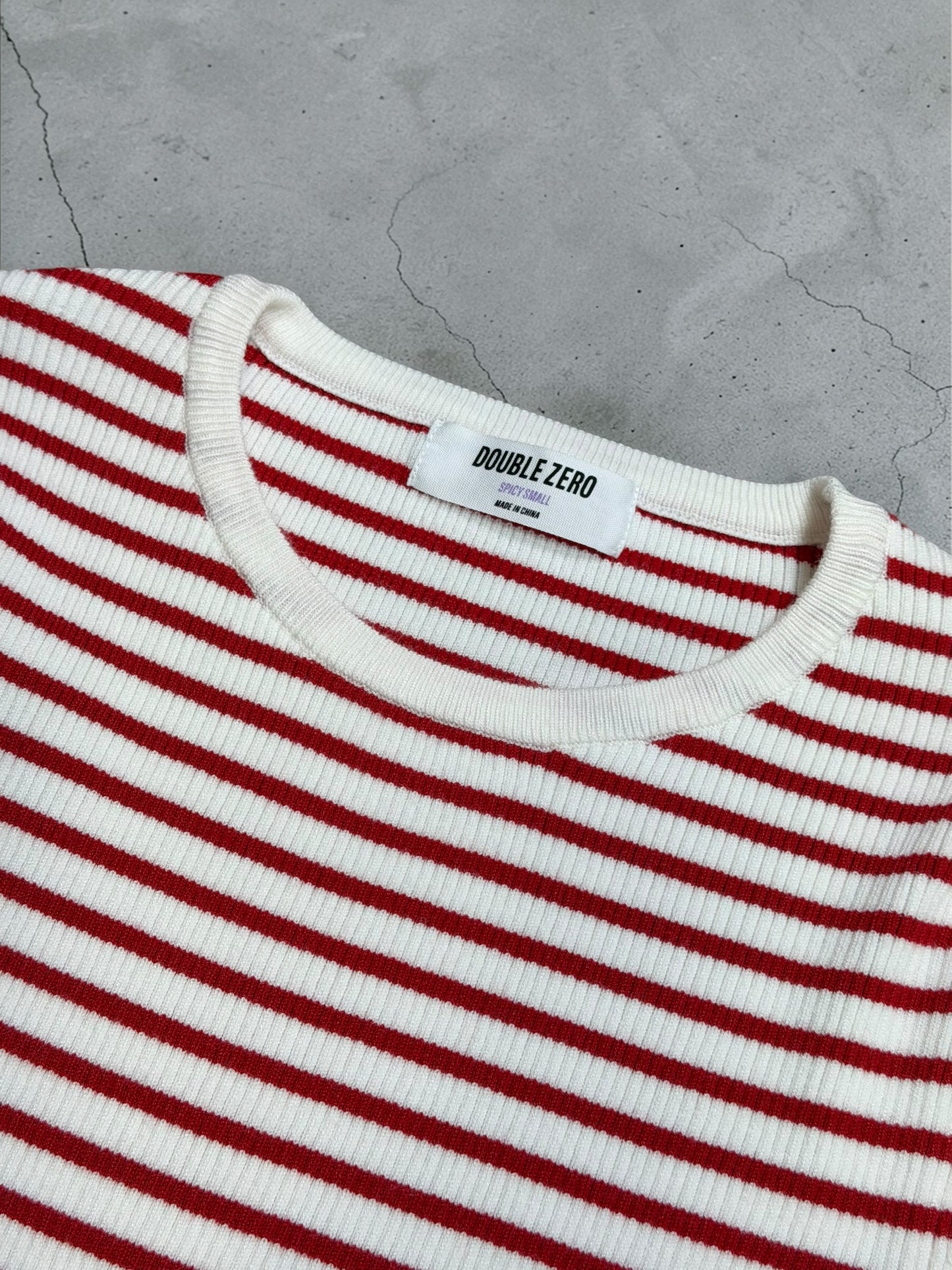 Refined Ribbed Stripe Top
