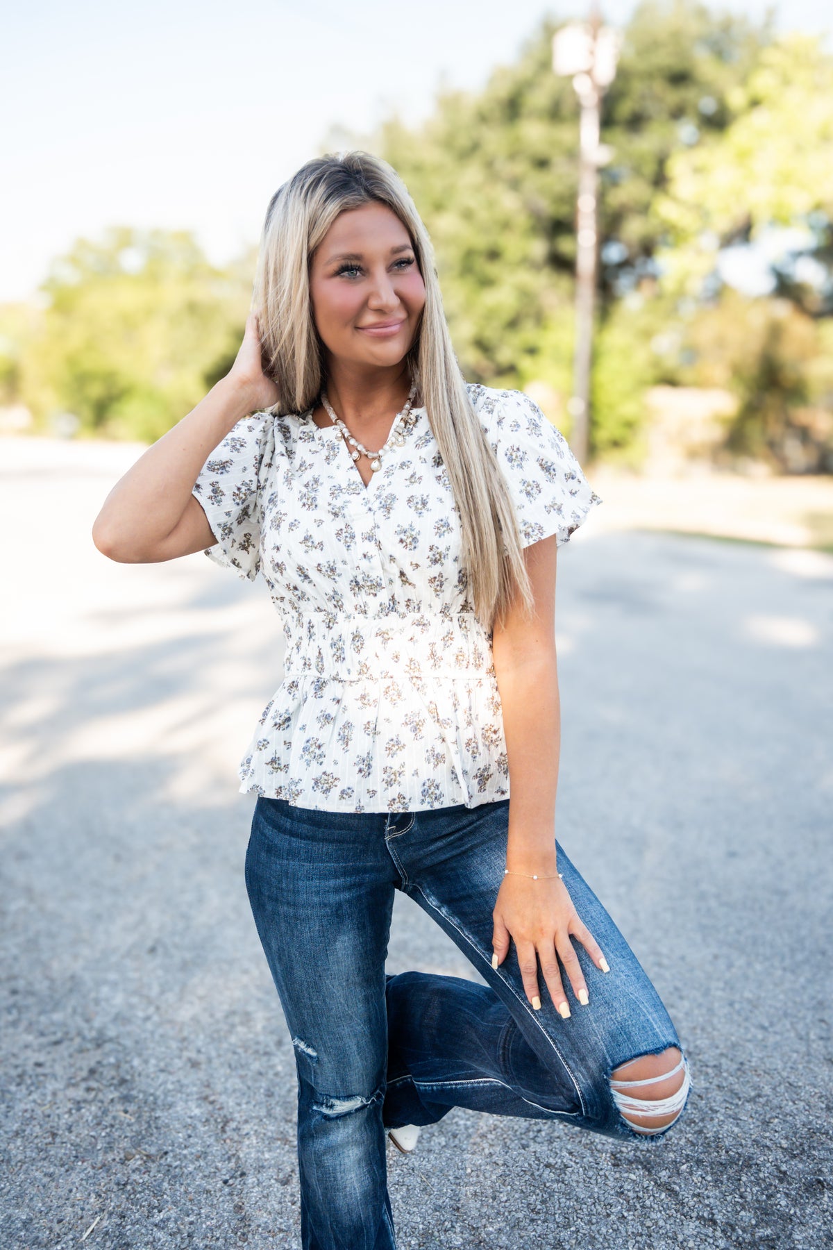 Blooming Grace Floral Top