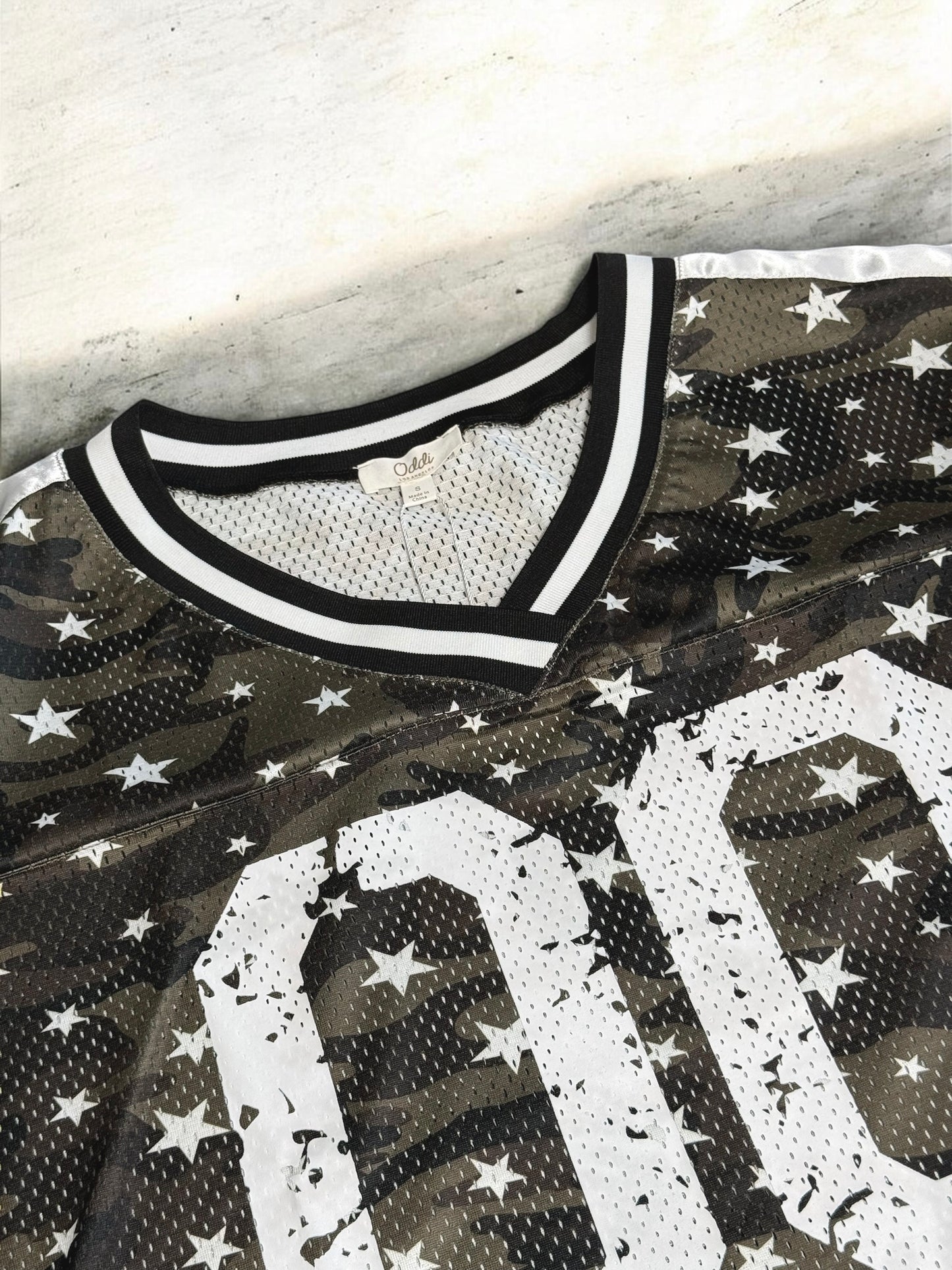 On The Line Camo Jersey Top