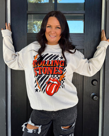 On A Roll Graphic Crewneck Top