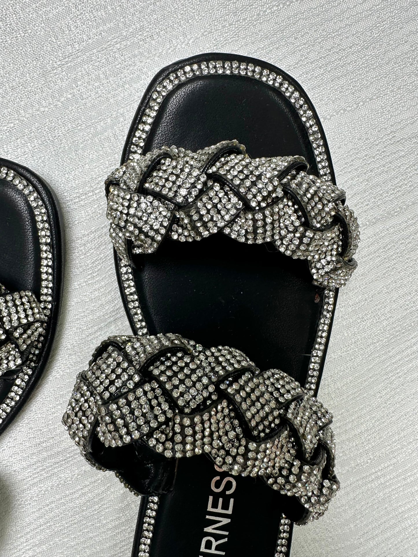 Be My Crush Sparkle Braided Sandals