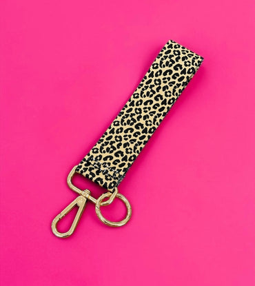 Leopard Wristlet Keychains