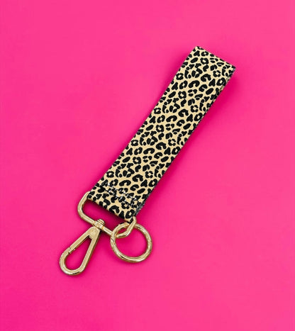 Leopard Wristlet Keychains