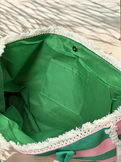 Striped Summer Tote Bag