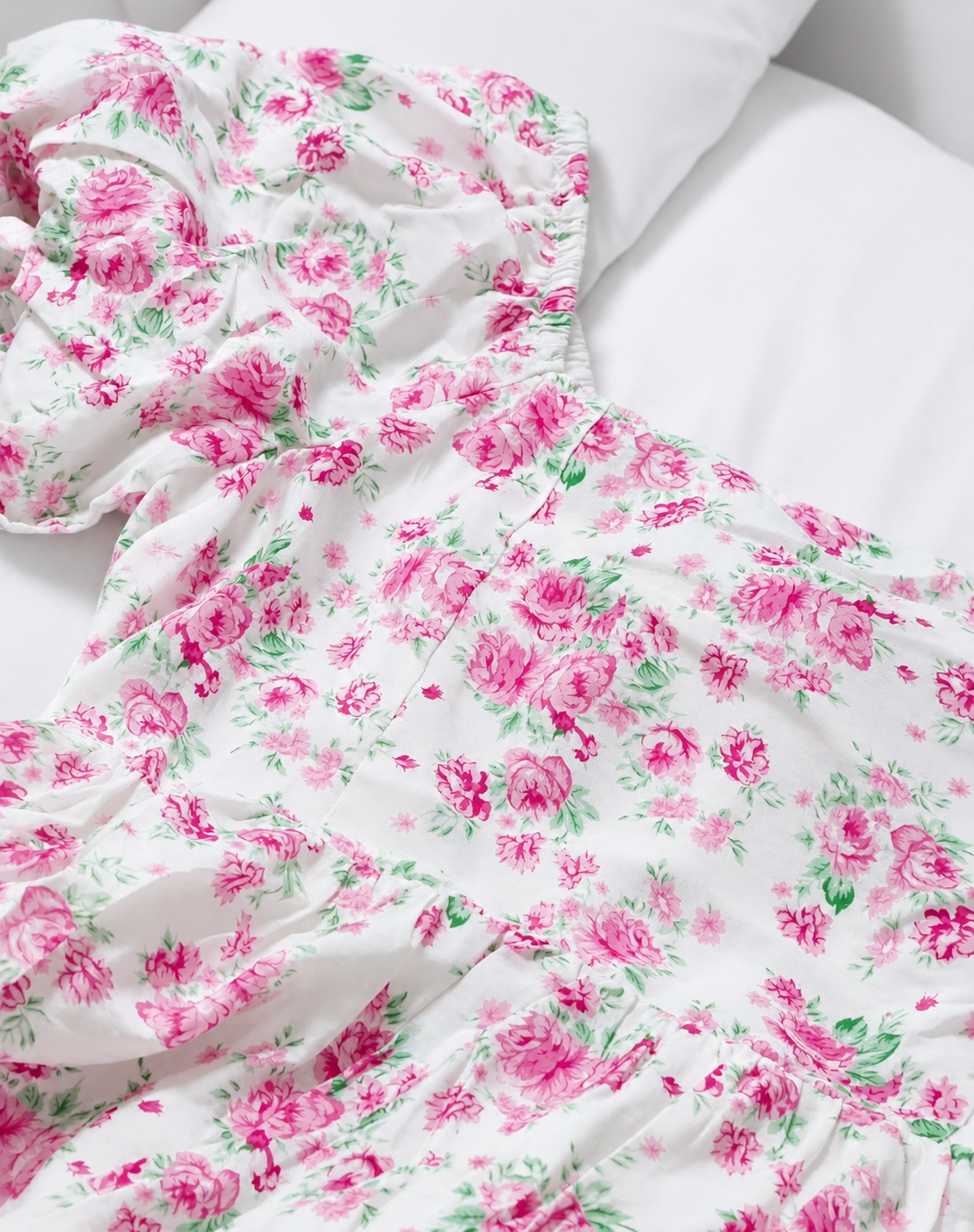 Floral Daydream Square‑Neck Dress