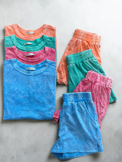 Frosted Halo Acid Wash Lounge Set