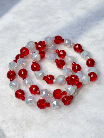 Sweet Swirl Beaded Bracelet Set