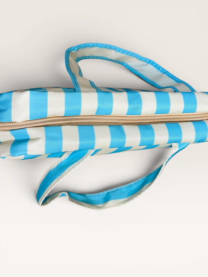 Striped Hanging Toiletry Organizer Bag