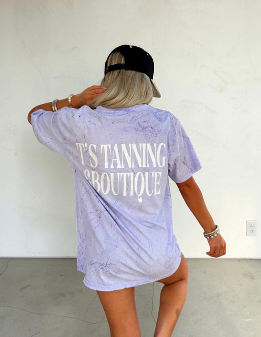 Purple And White TTB Logo Graphic T-shirt