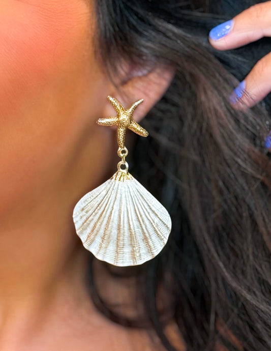 Vacay Ready Shell Dangle Earrings