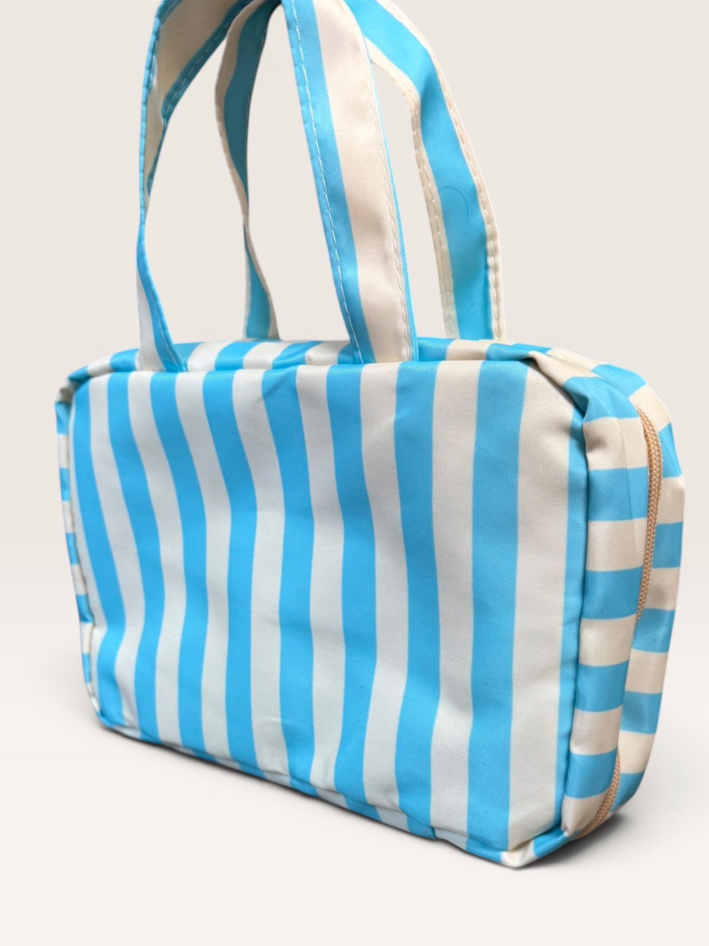 Striped Hanging Toiletry Organizer Bag