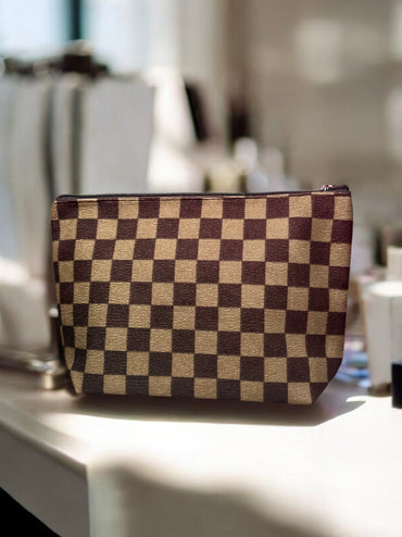 Vanity Check Travel Cosmetic Pouch