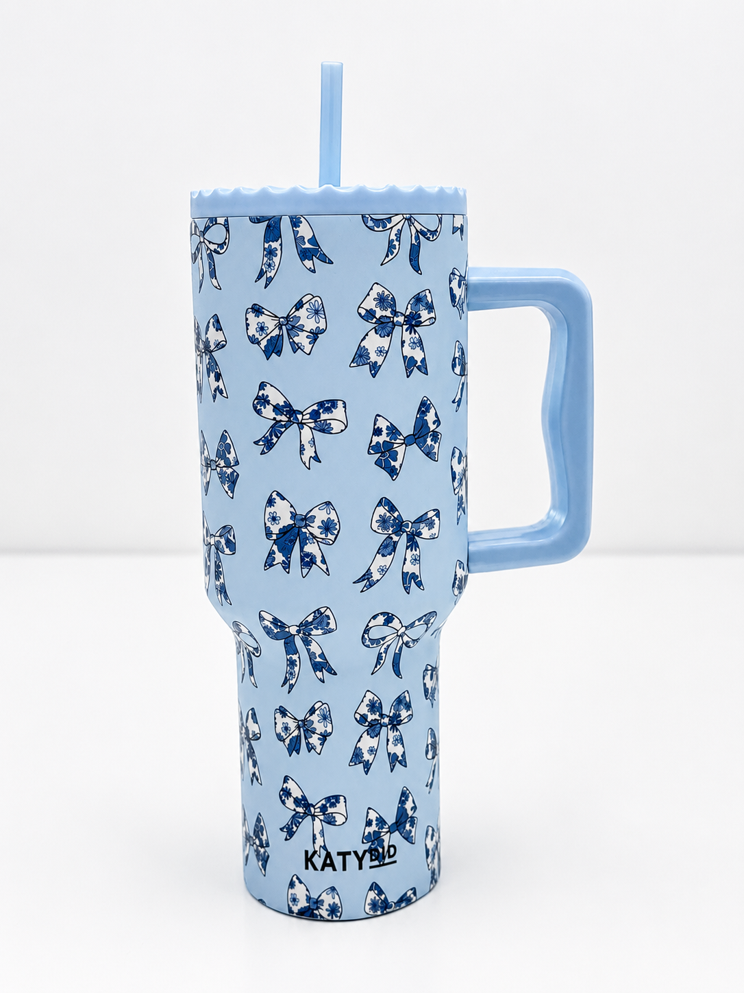 Blue Coquette Bows Tumbler Cup